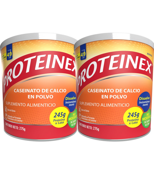 2-pack Enterex Proteinex, paquete con 2 latas de 275g cada una.