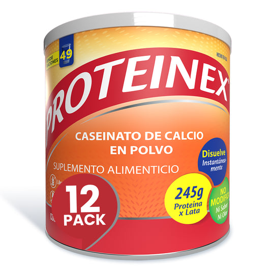 Enterex Proteinex, caja con 12 latas de 275g cada una.