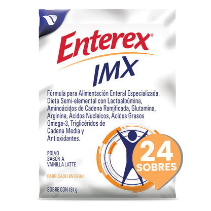 Enterex IMX caja de 24 sobres de 131g. Sabor Vainilla Latte